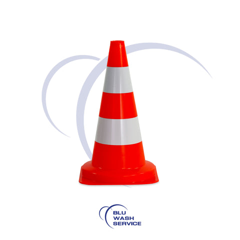 CONO SEGNALE PELD 50 CM - 2 STRISCE BIANCHE