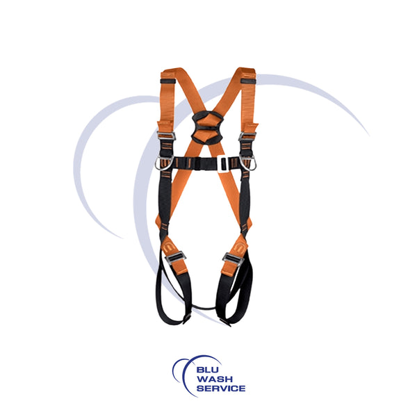 Kit completo moschettone cordino casco e imbragatura