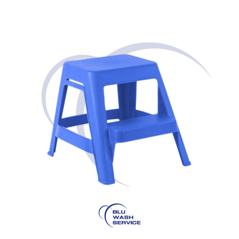 STEP SGABELLO 2 GRADINI BLU